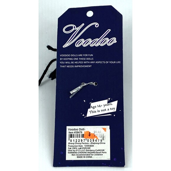 Watchover VOODOO DOLL Keychain, THE DIVA,  3" Tall - Picture 2 of 2